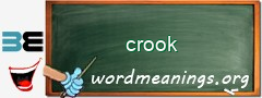 WordMeaning blackboard for crook